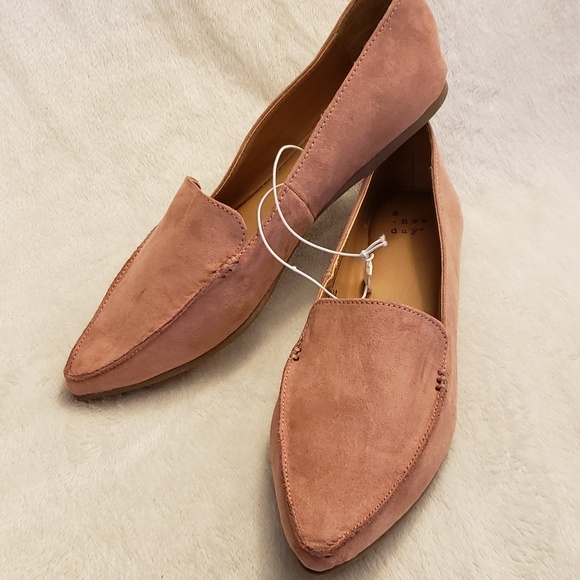 a new day Shoes - A New Day | Blush Pointy Toe Loafers | NWT